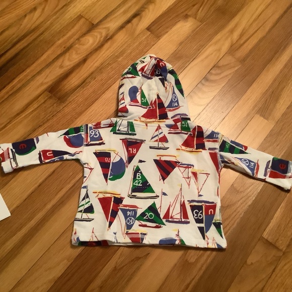 Ralph Lauren Babies Nautical Cotton Terry Hoodie - Picture 4 of 9
